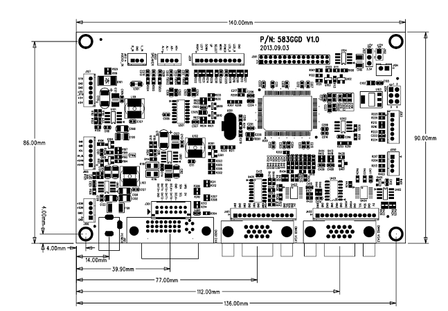 工业驱动板JNT583GGD SPEC支持两路VGA-LH-JNT583GGD