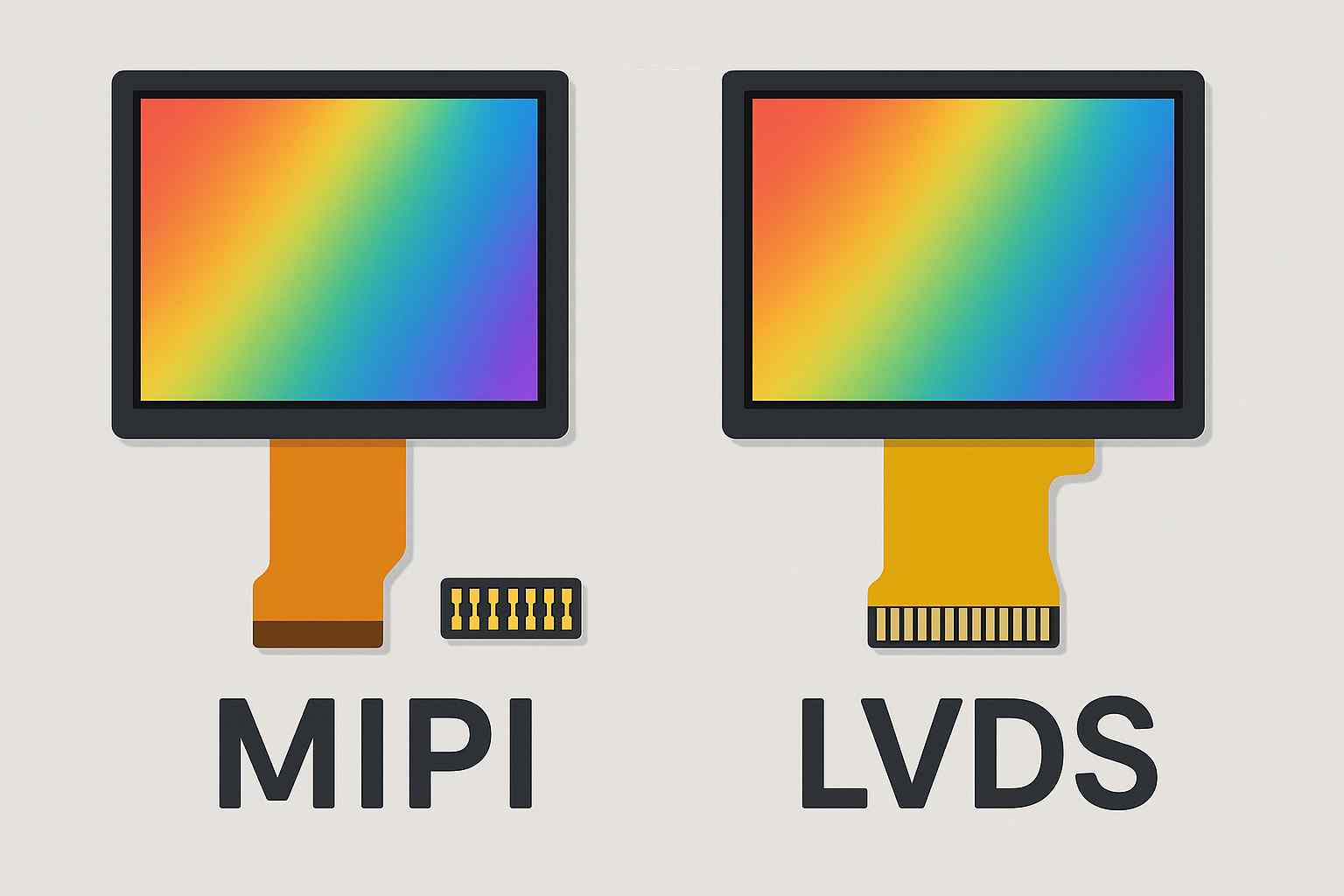 LCD液晶屏MIPI接口与LVDS接口有什么区别 cover image