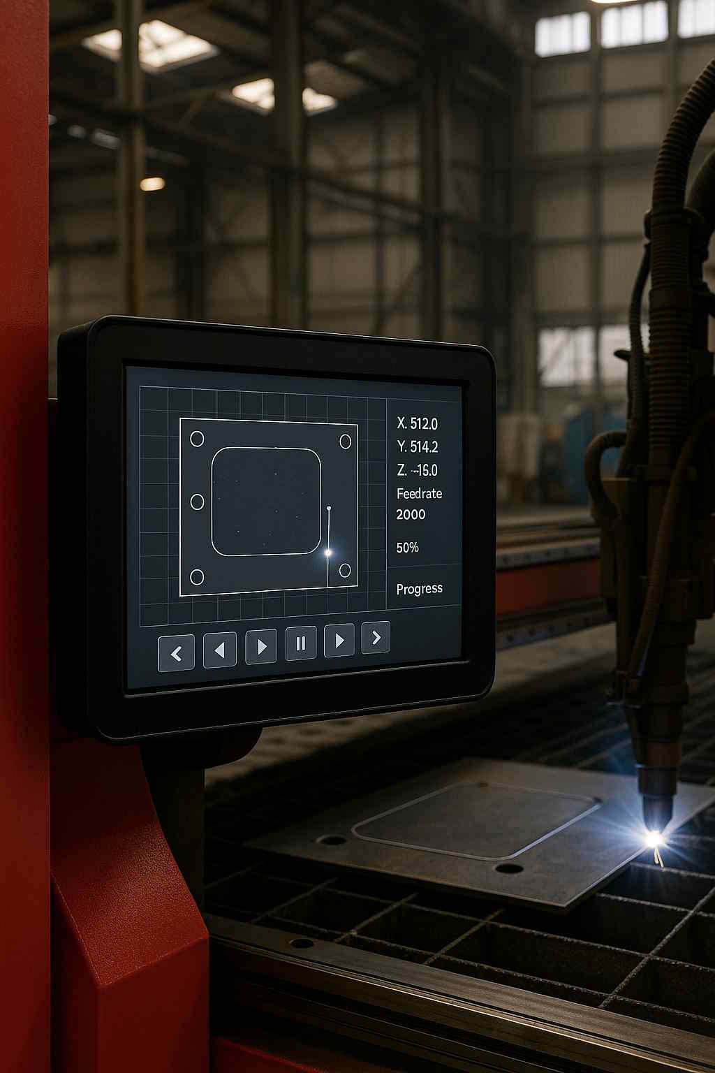 友达5.7寸液晶屏G057VN01V2模组在切割机设备中的应用方案 cover image