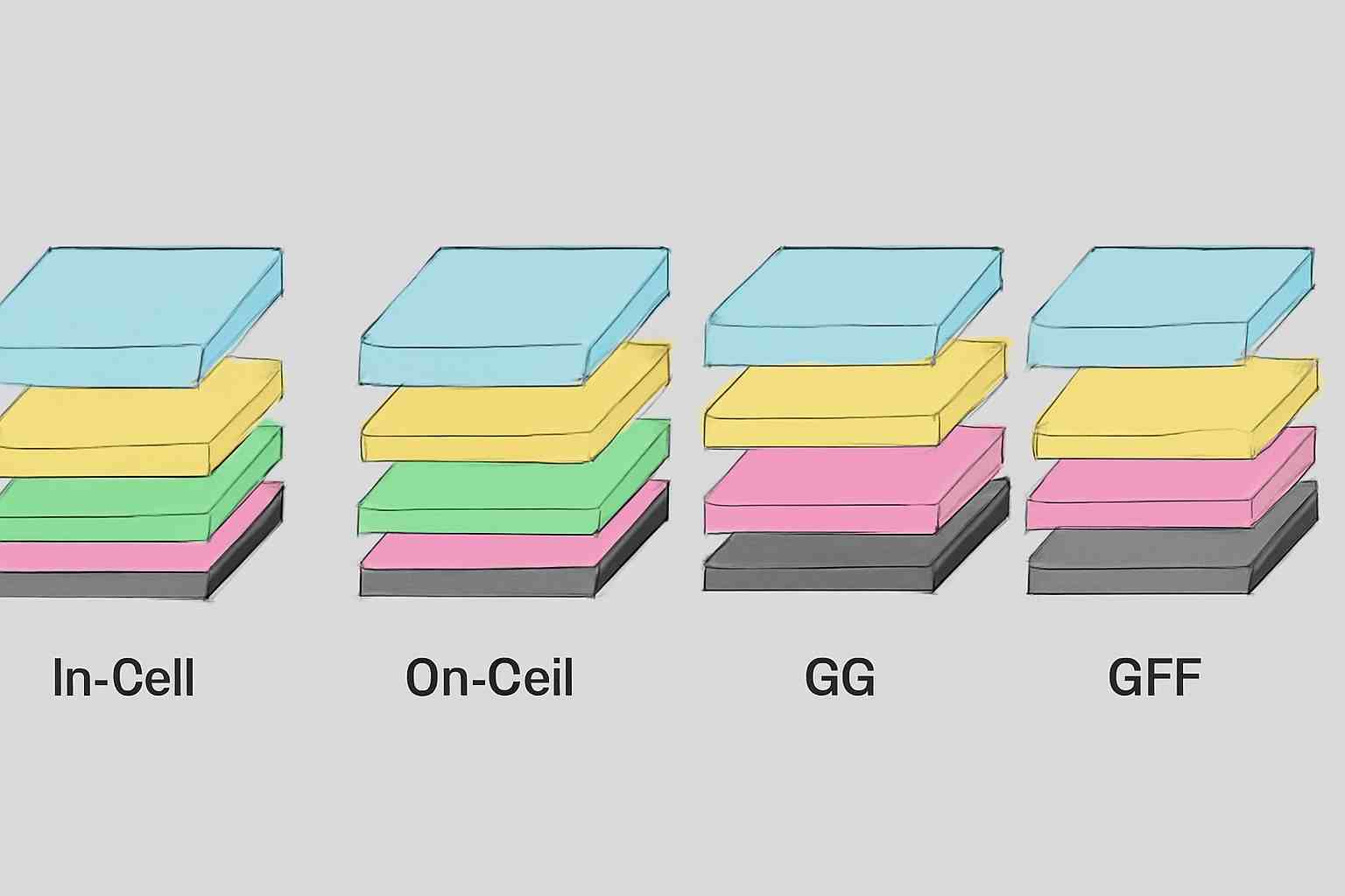 深入了解OGS、In-Cell、On-Cell、GG、GF、GFF cover image