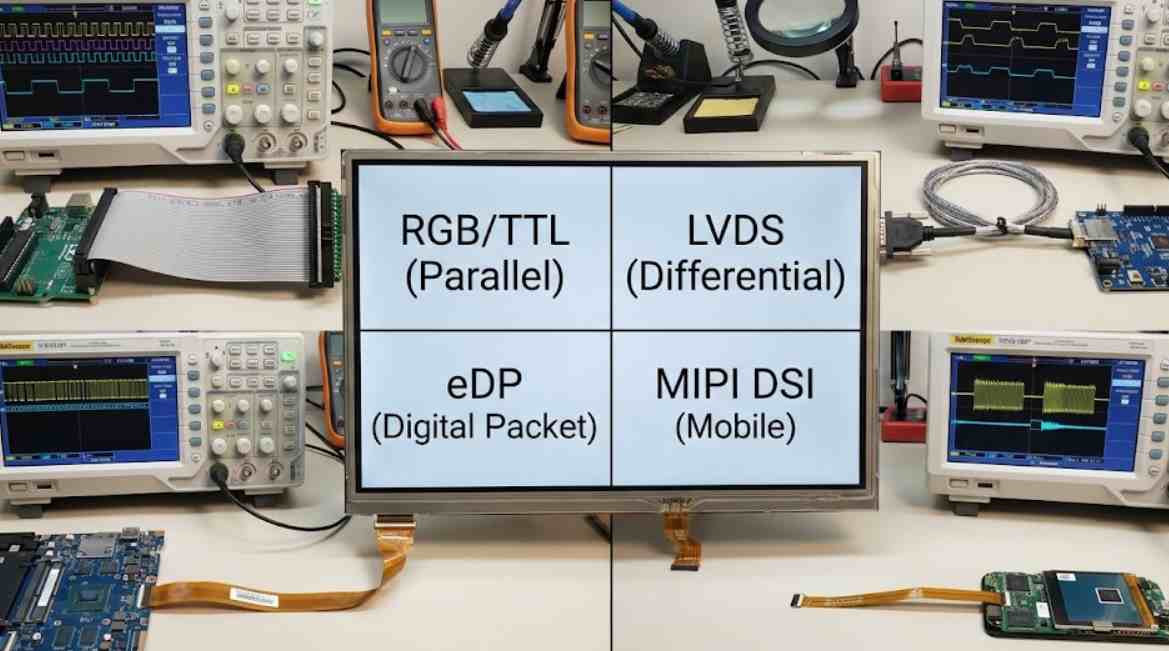 7寸LCD工业液晶屏怎么选接口？LVDS/eDP/MIPI什么时候容易选错 cover image