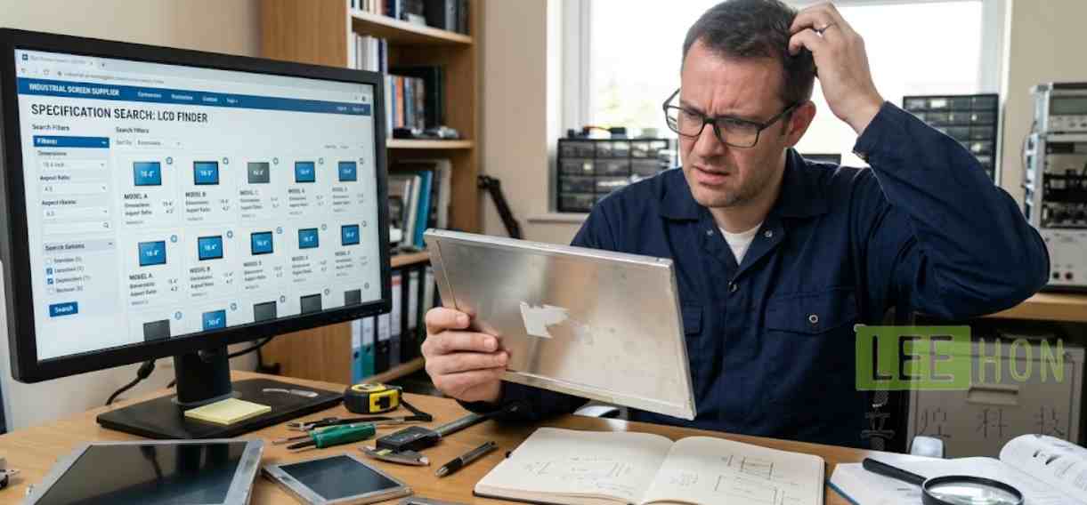 只有尺寸没有型号怎么找LCD工业液晶屏？ cover image